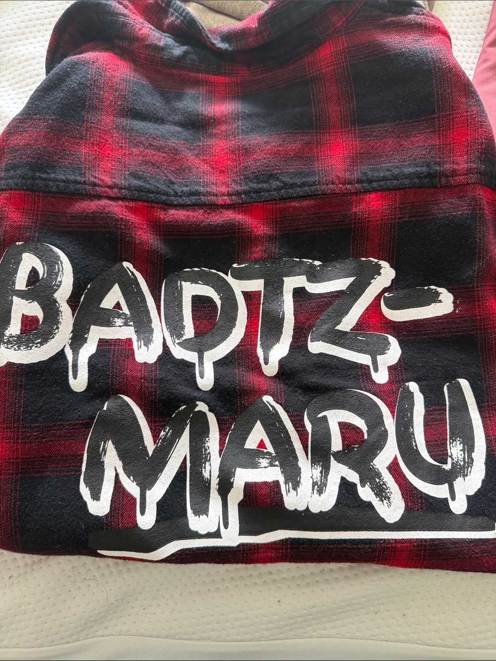 Hello Kitty Red and Black Plaid Button-Down Shirt